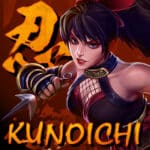 TU Kunoichi 老虎機封面，女性忍者角色與紅色背景視覺圖